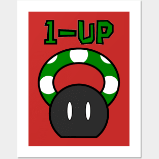 1-Up Mushroom Kettle Bell Posters and Art